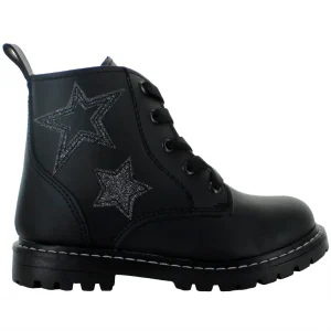 BAMBINO BOTA MILITAR MODA ECOPIEL NEGRO NIÑA 83171