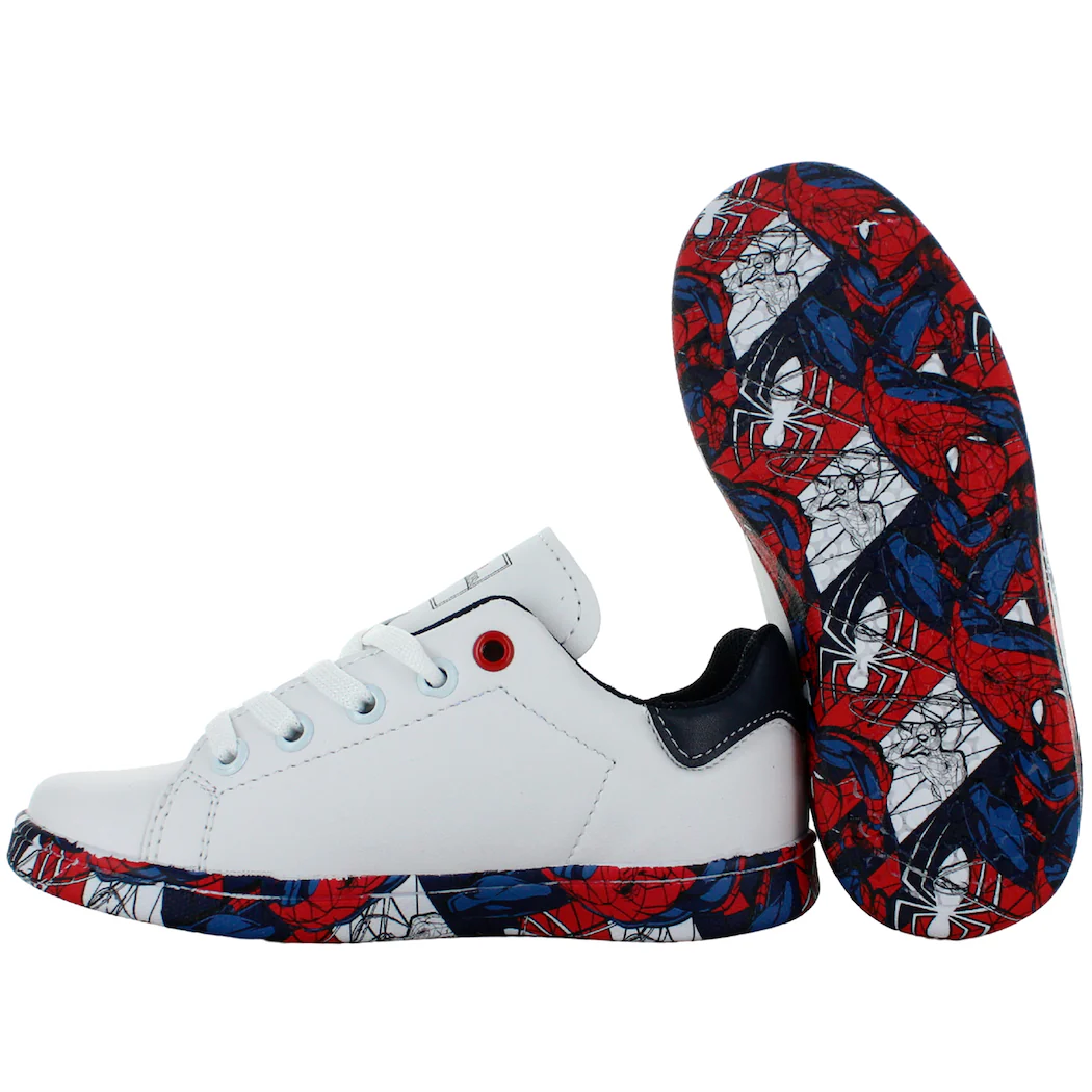 SPIDER MAN TENIS MODA VESTIR CASUAL MARVEL BLANCO NIÑO 83633 - Imagen 5