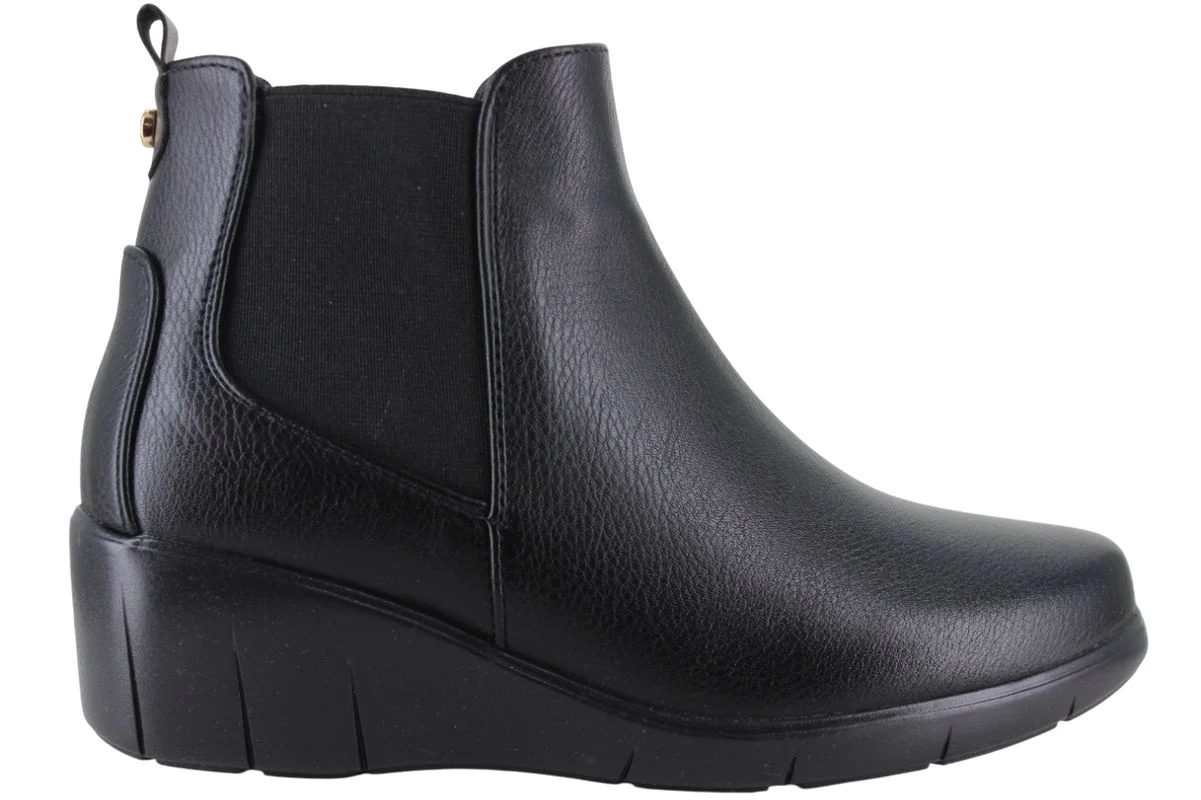 GIO BOTIN CHELSEA CUÑA VESTIR MODA ELEGANTE LISO MUJER 94637