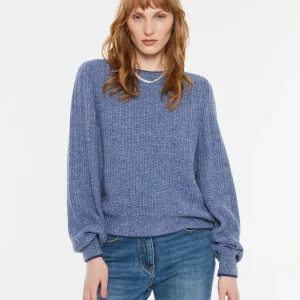 Jersey de mujer escote redondo manga larga