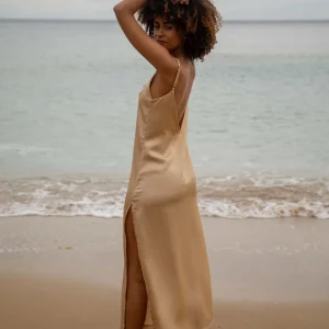 Vestido lencero Tanit Beige