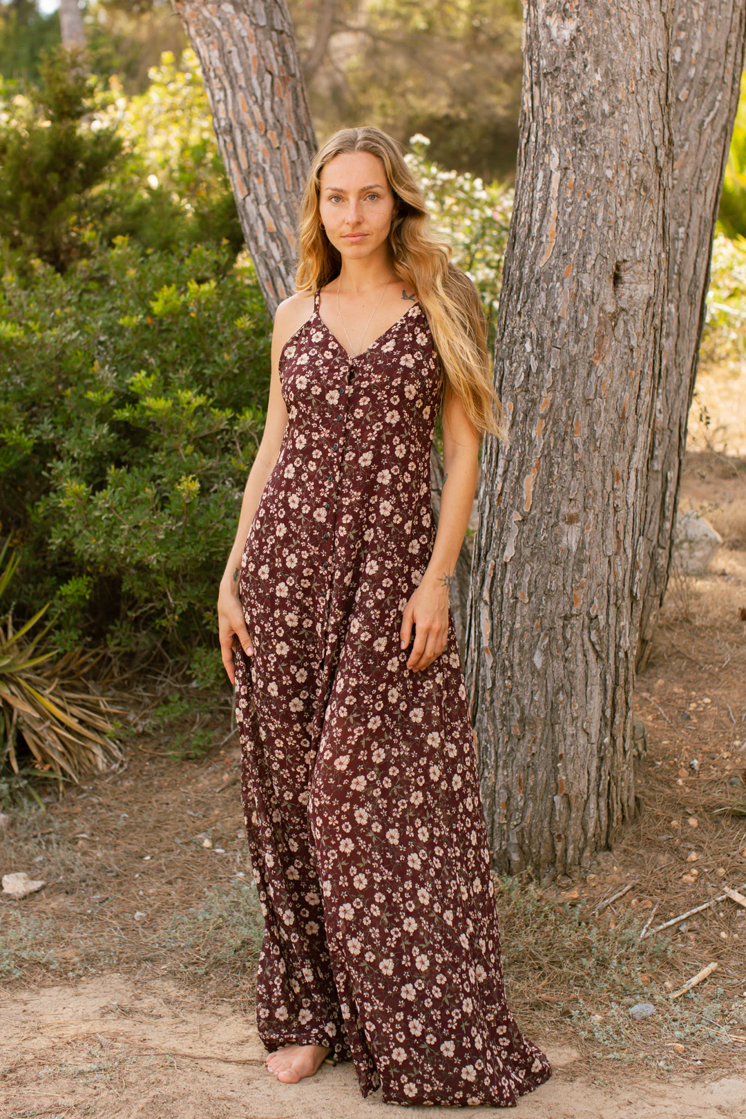 Vestido Kathryn flowers