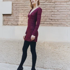 Vestido Nix Shine purple corto winter