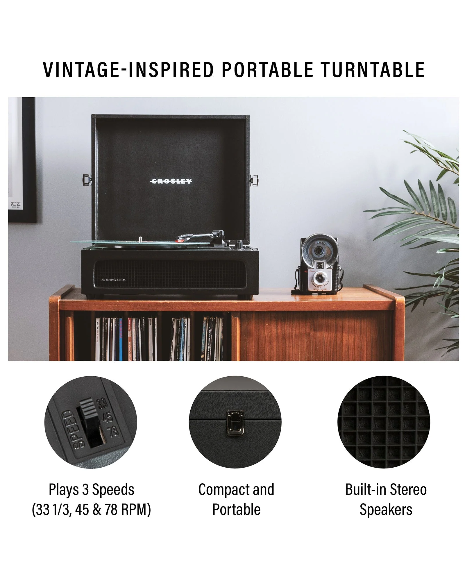 Crosley - Tocadiscos Crosley Voyager Bluetooth Doble - Duna - Imagen 5