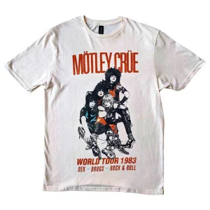 Motley Crue - Camiseta "World Tour Vintage" Unisex